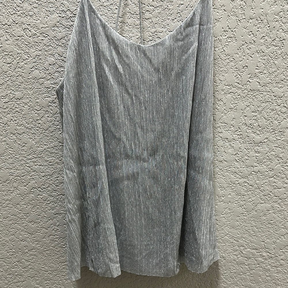 Express Gray Camisole with V-Neck and Spaghetti Straps